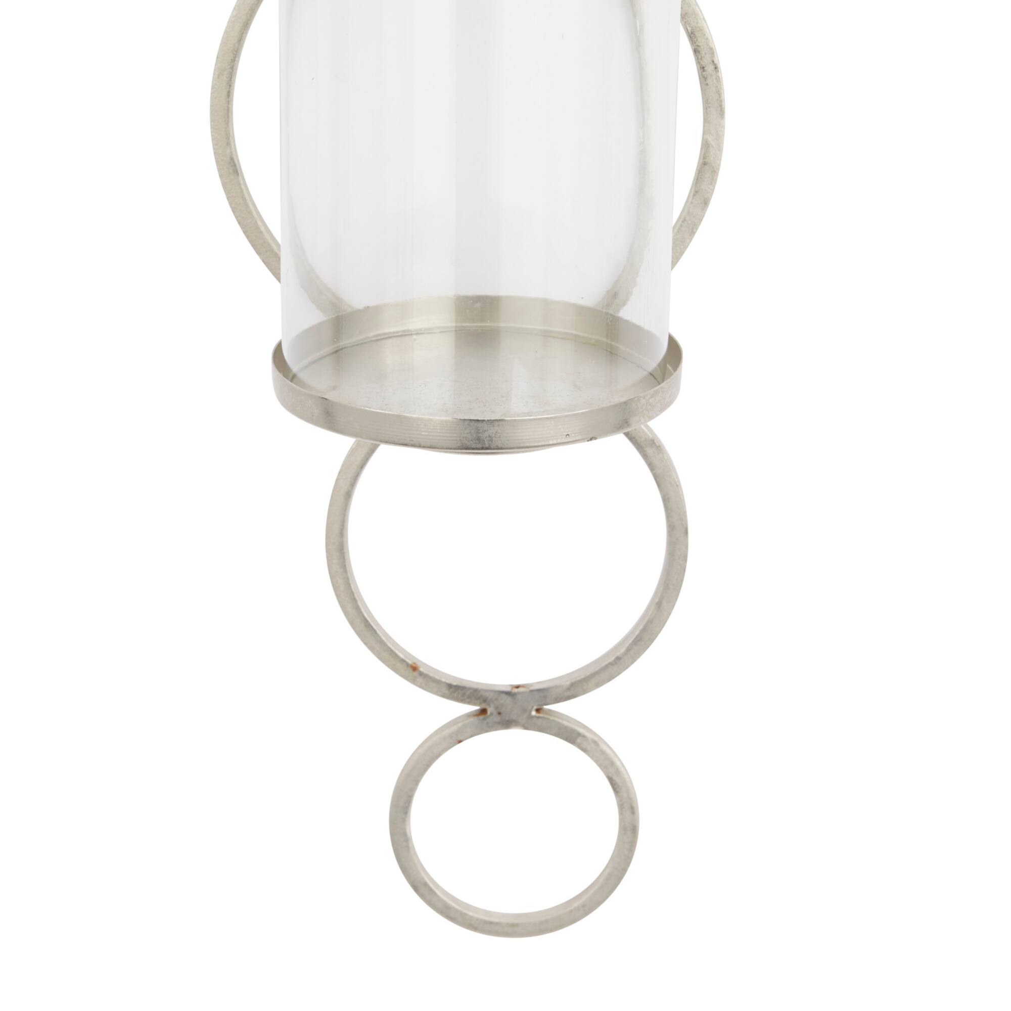CosmoLiving by Cosmopolitan 25" Silver Modern Wall Sconce